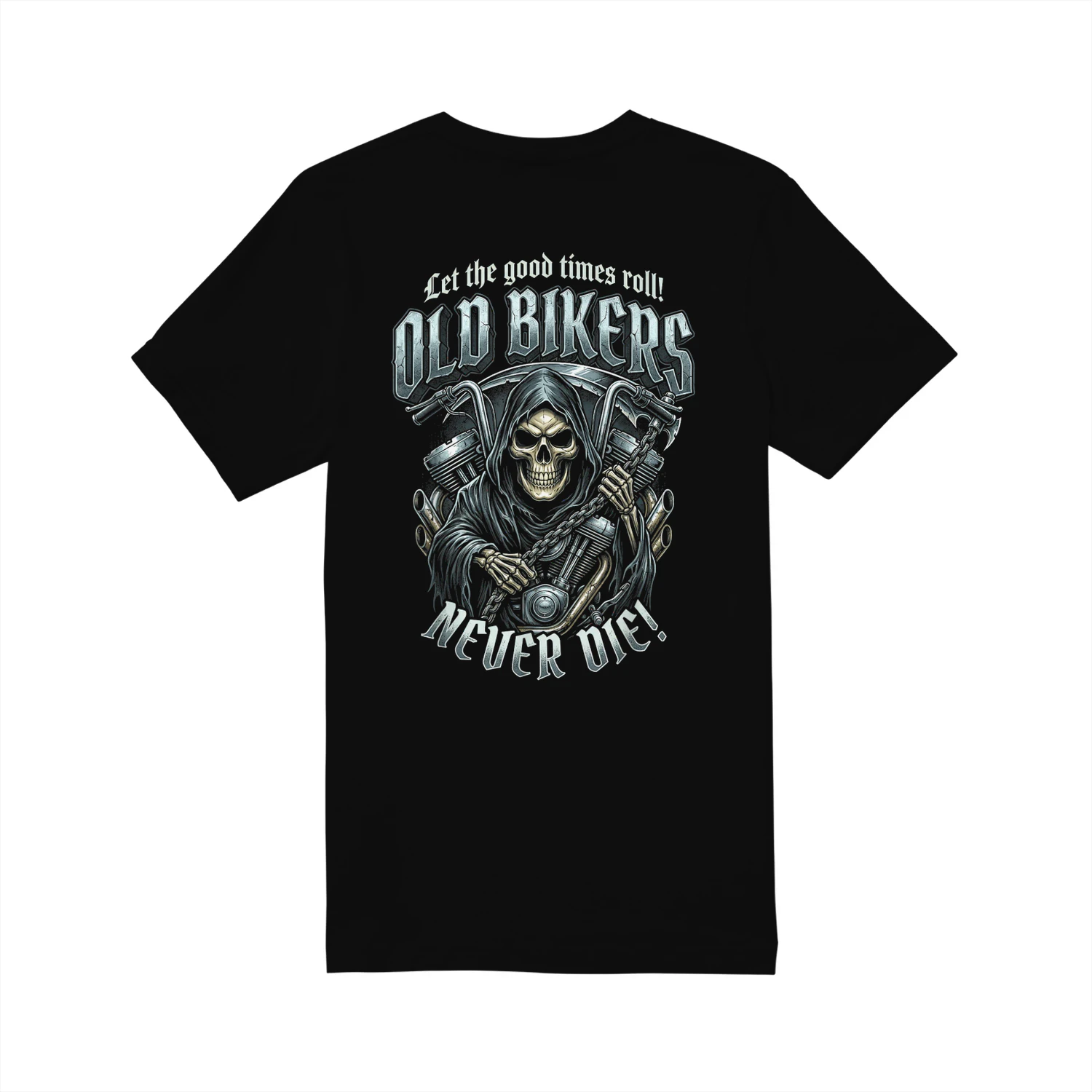 Old Bikers Never Die Skeleton Helmet Motorcycle