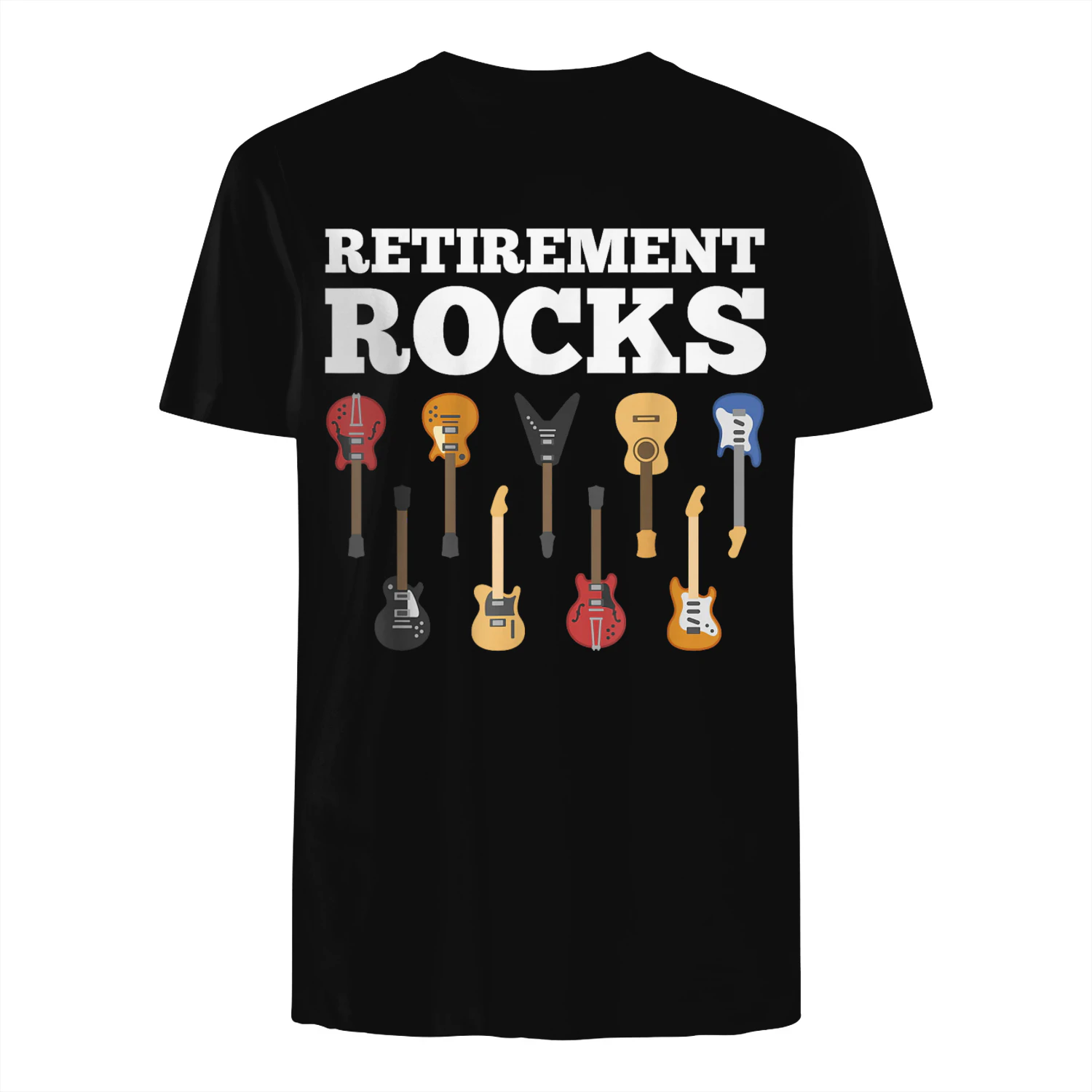 Retirement Rocks Guitar Player Funny Guitarist Humor Outfit