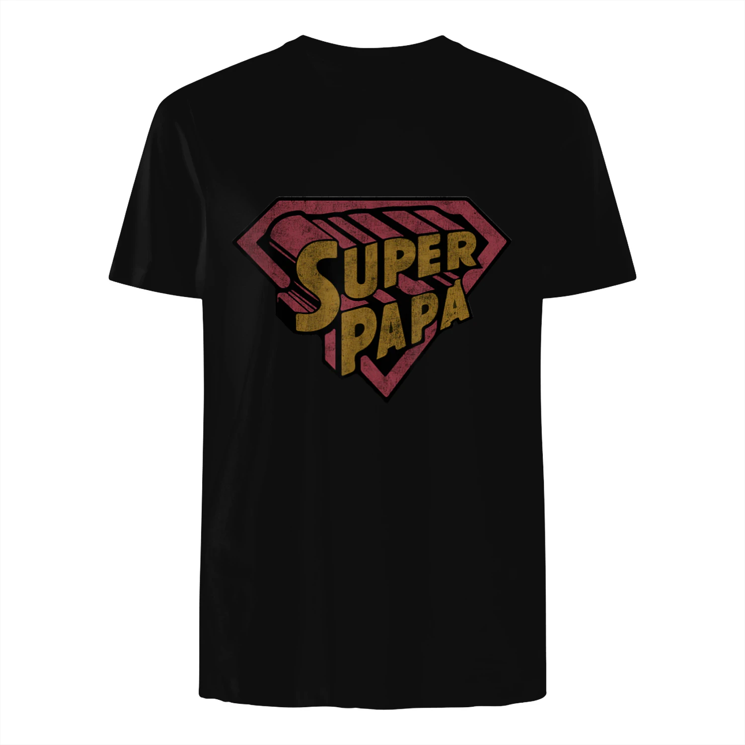 Super Papa Hero Shield Emblem Design