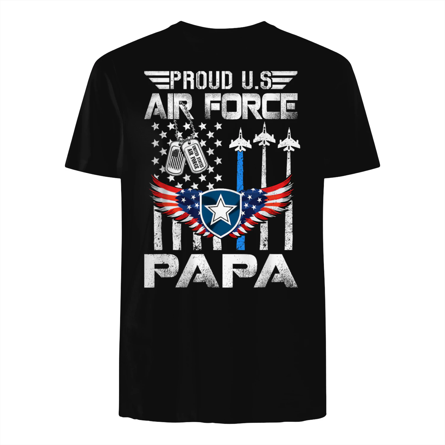Proud US Air Force Papa Flag US Air Force Graduation Papa