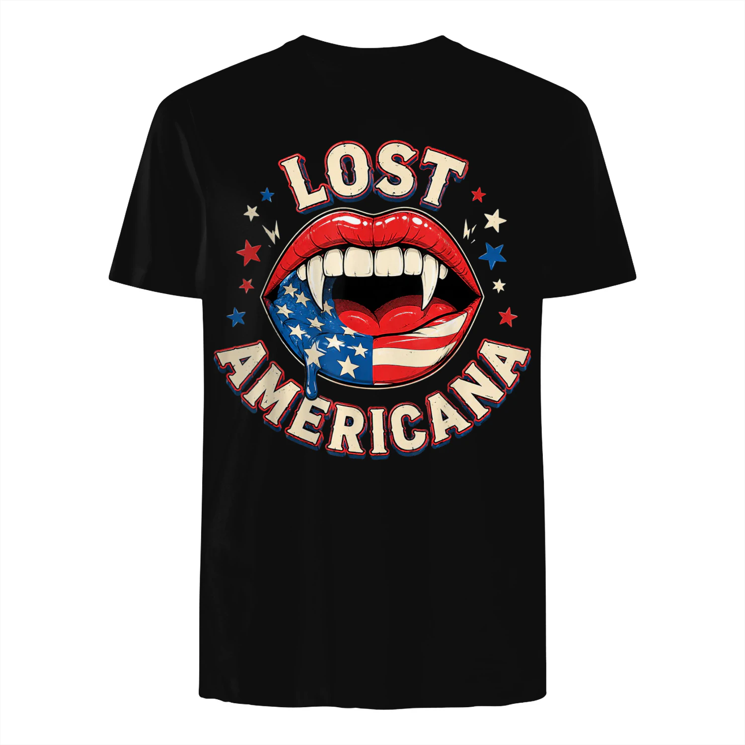 Lost Americana Vintage Vampire Patriotic Retro USA