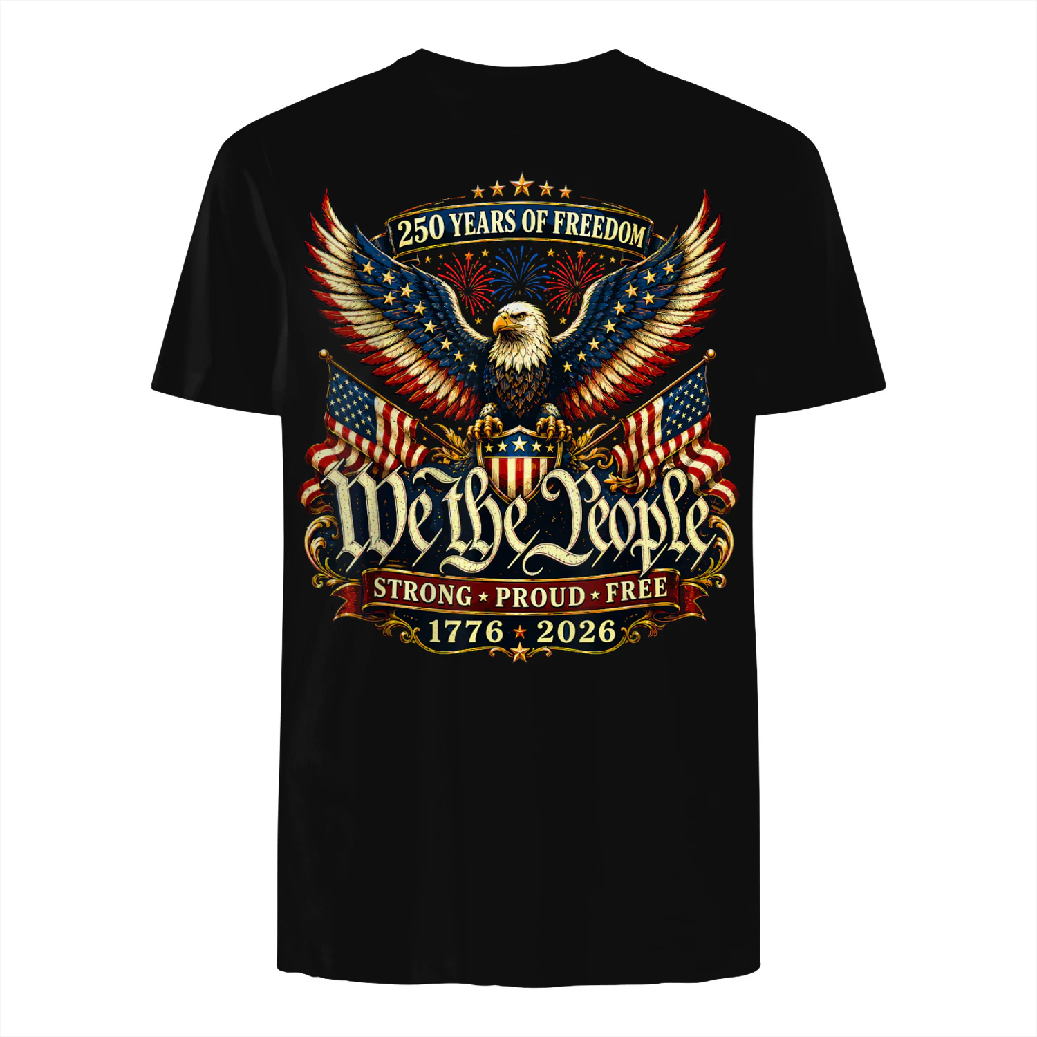 Patriotic Eagle 250 Years Freedom 1776 2026