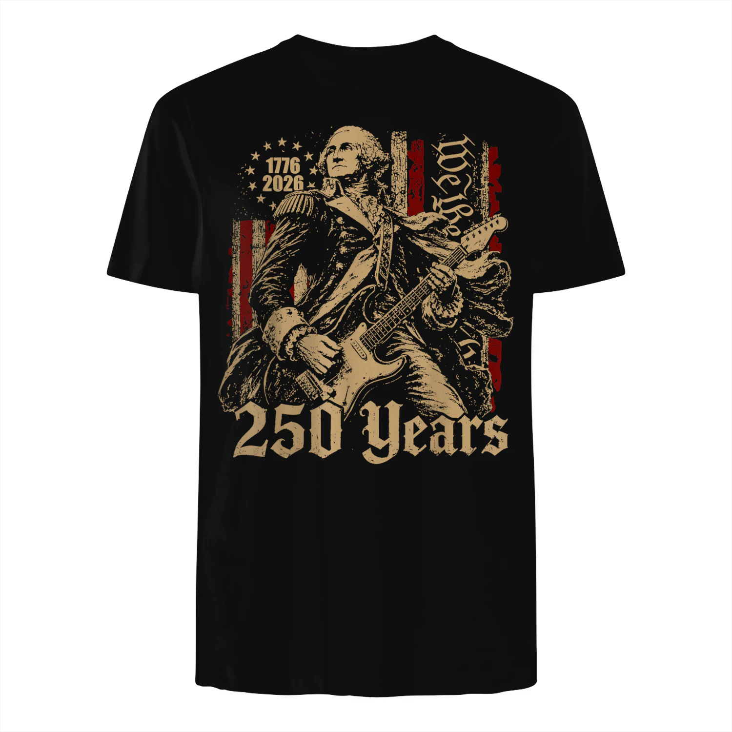 Vintage George Washington Playing Guitar 250 Years America