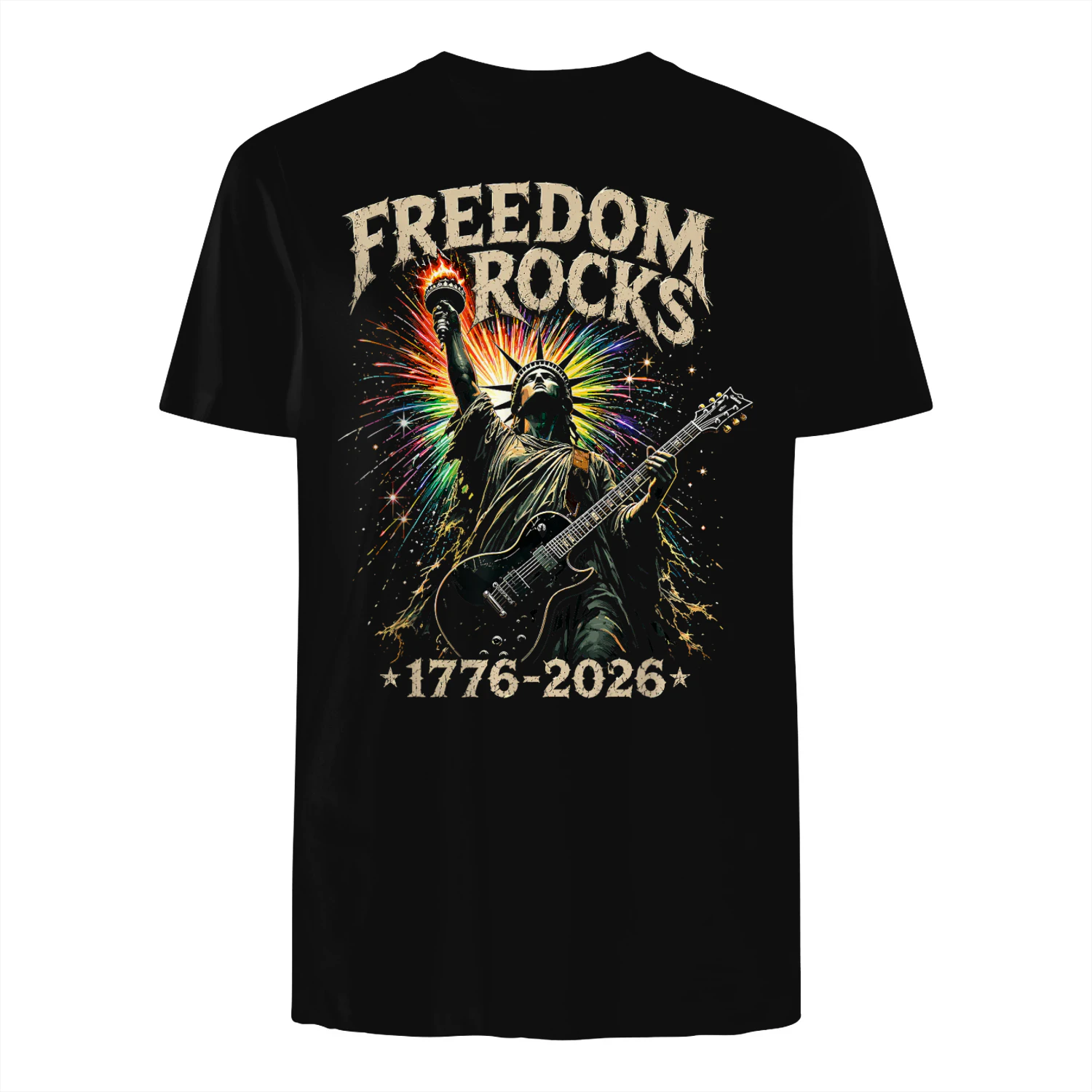 Freedom Rocks Statue of Liberty Guitar 1776-2026 250 Years