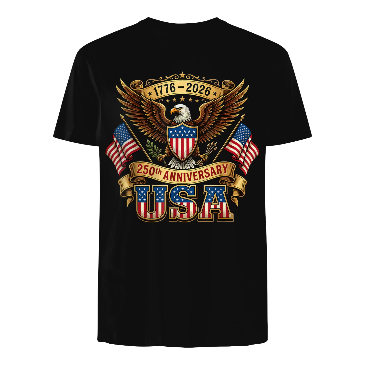 250th Anniversary USA Flag 250 Years American 4th of July