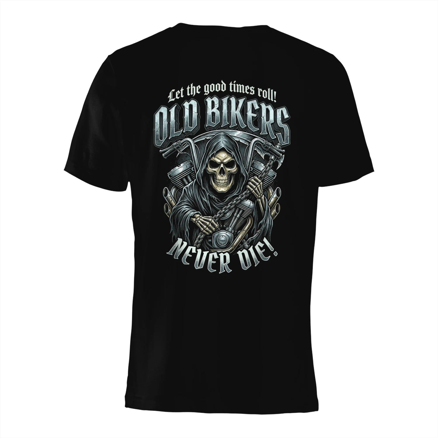 Old Bikers Never Die Skeleton Helmet Motorcycle