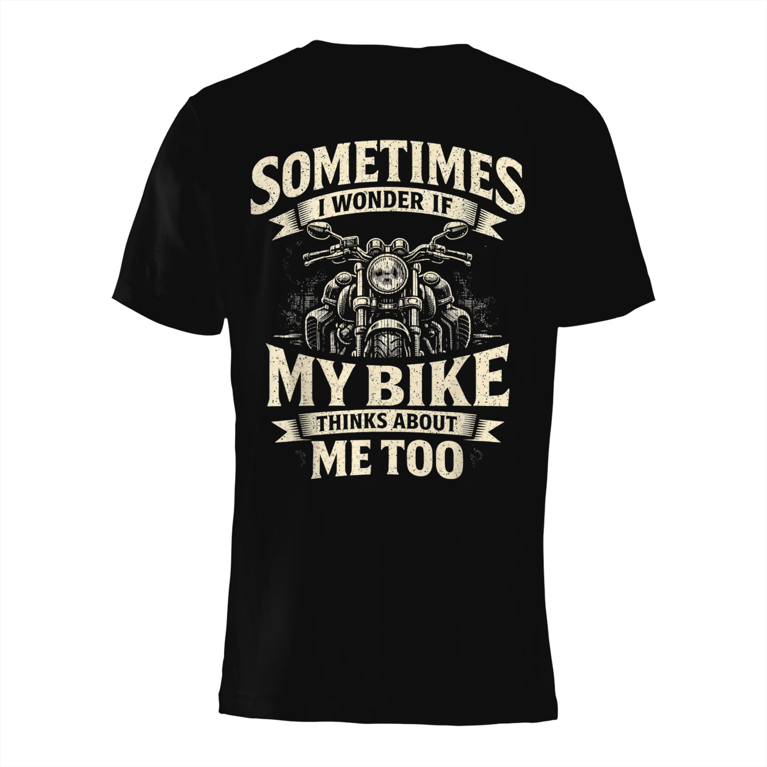 Funny Motorcycle Quote My Bike Thinks Me Biker