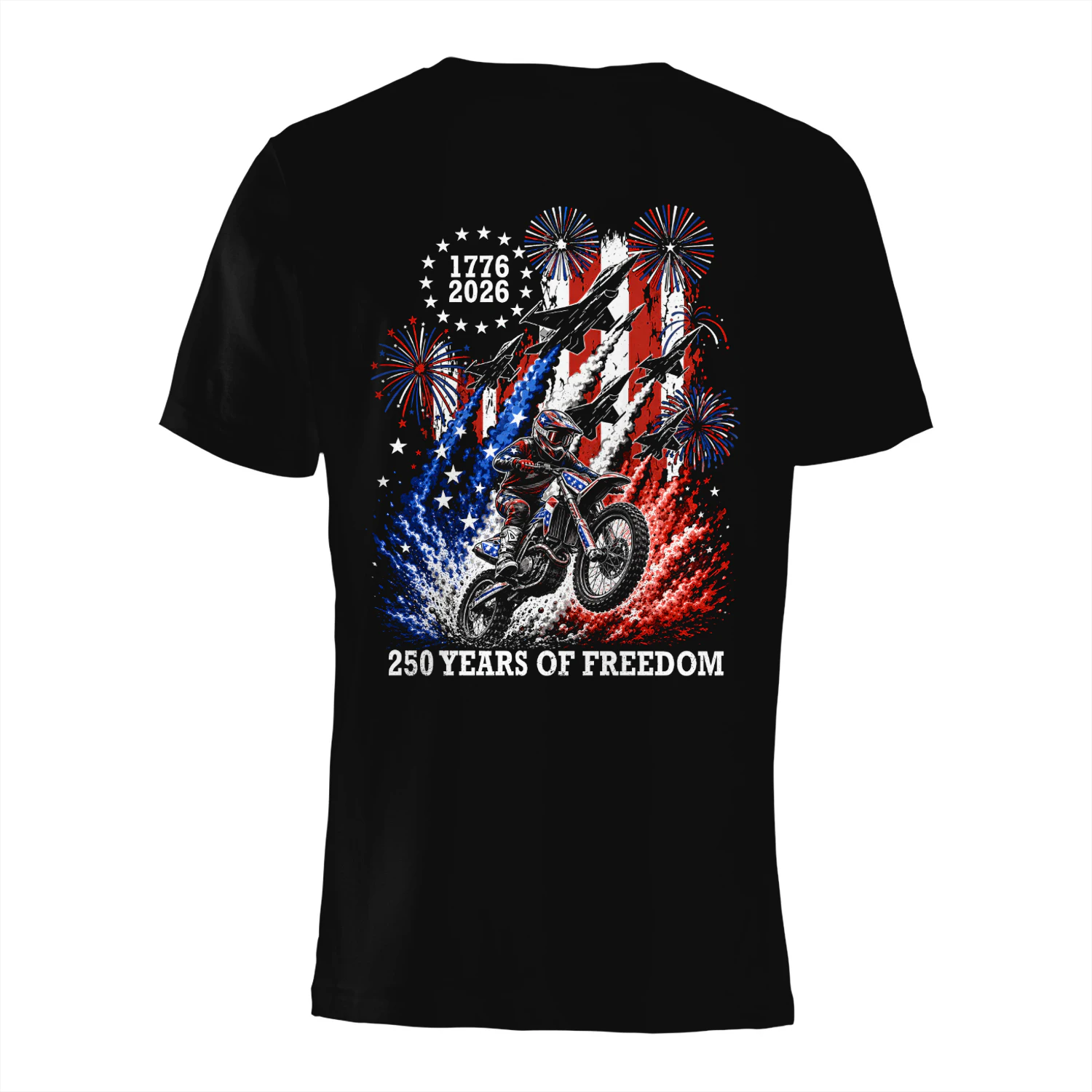 Dirt Bike Motocross 250 Years Of Freedom 1776
