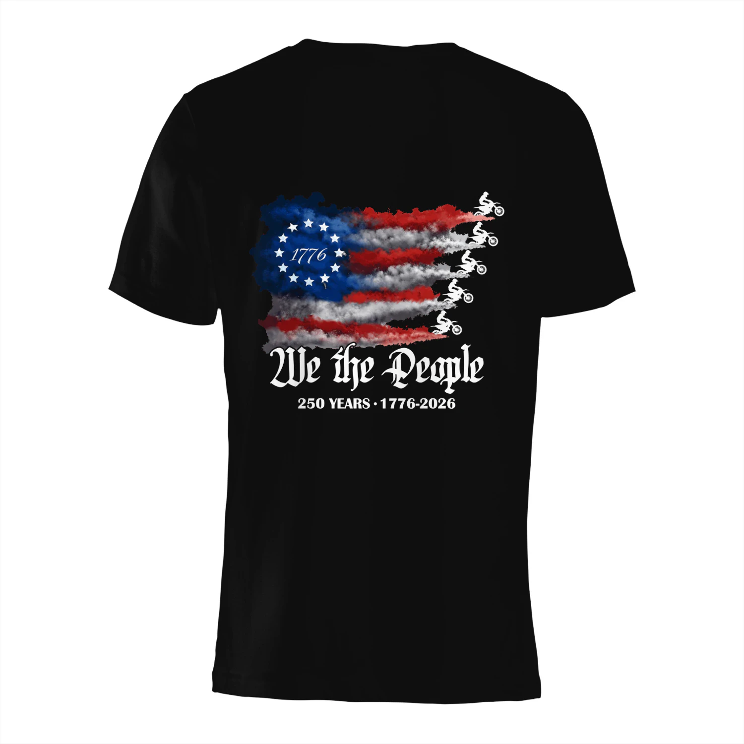 Dirt Bike Motocorss WE The People 250 Years US Flag