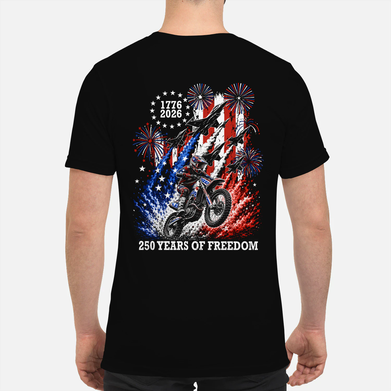 Dirt Bike Motocross 250 Years Of Freedom 1776