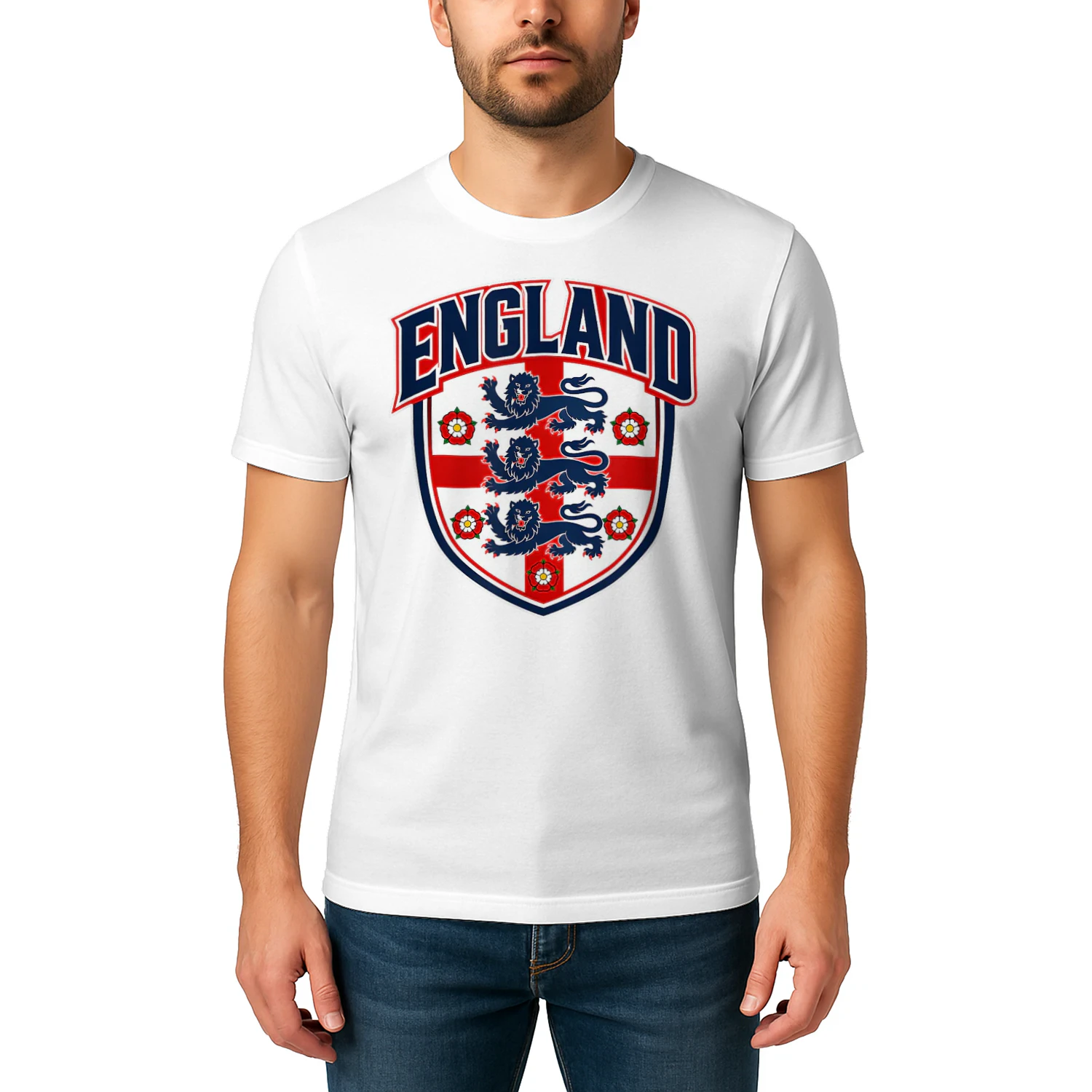 England Flag Vintage T-Shirts for Men Women Kids