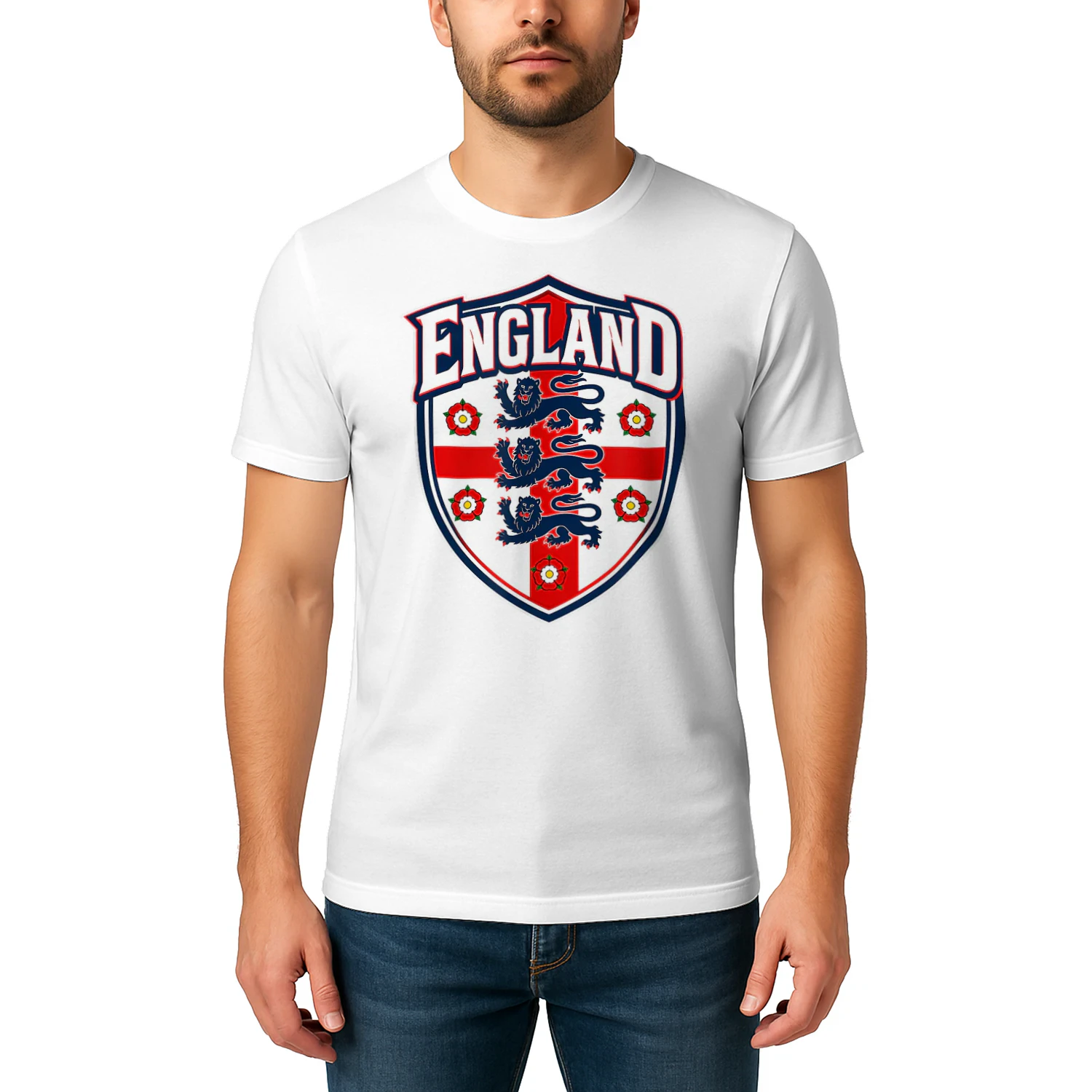 England Flag Vintage T-Shirts for Men Women Kids
