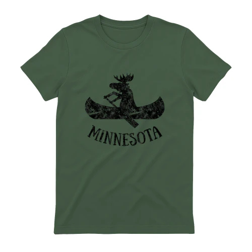 Minnesota Moose Shirt  Funny Moose Canoe Gift