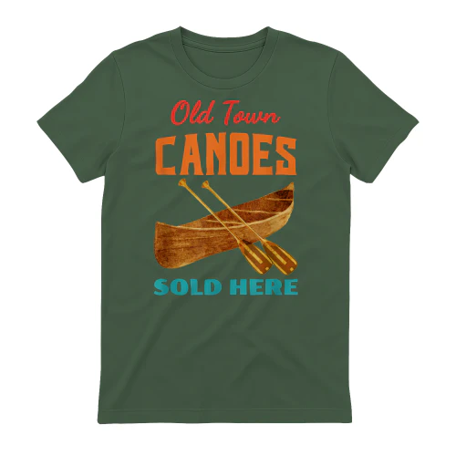 Old Town Canoes Sold Here Vintage Apparel Black