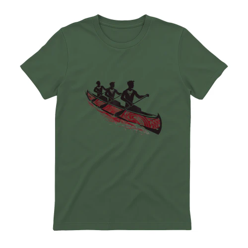 Tribal Hawaiian Outrigger Canoe Shirt - Hawaiian