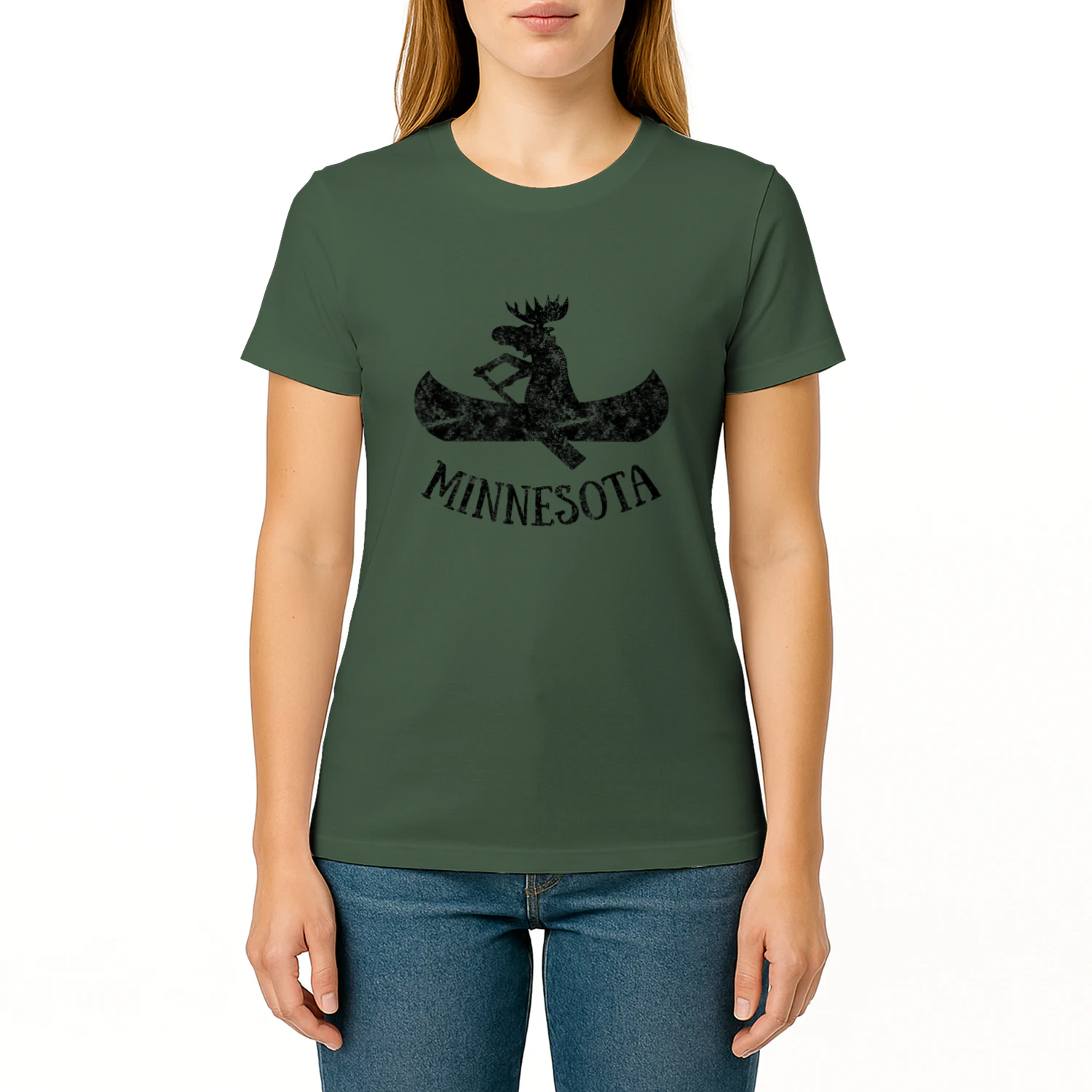Minnesota Moose Shirt  Funny Moose Canoe Gift