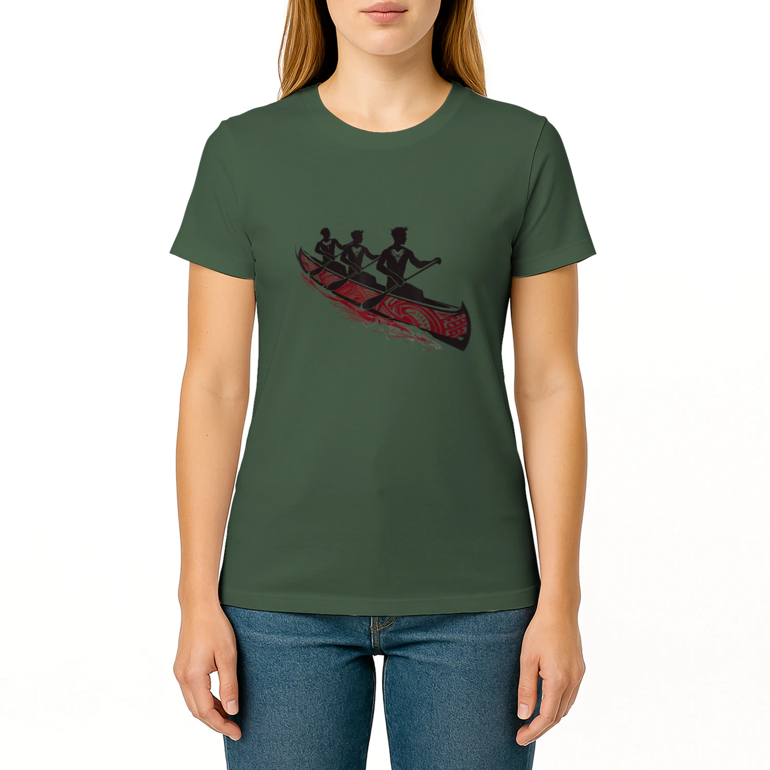 Tribal Hawaiian Outrigger Canoe Shirt - Hawaiian
