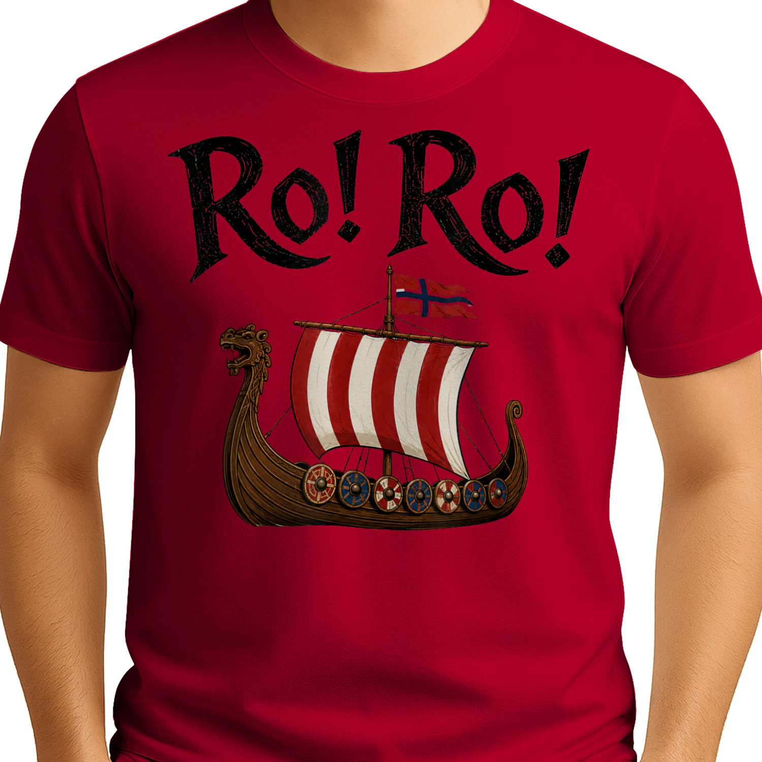 Ro Ro Norway Viking Ship Norwegian Flag Fan