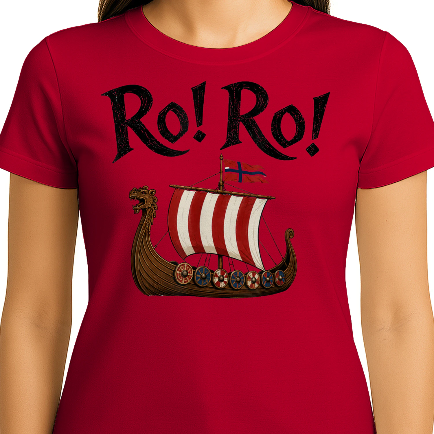 Ro Ro Norway Viking Ship Norwegian Flag Fan