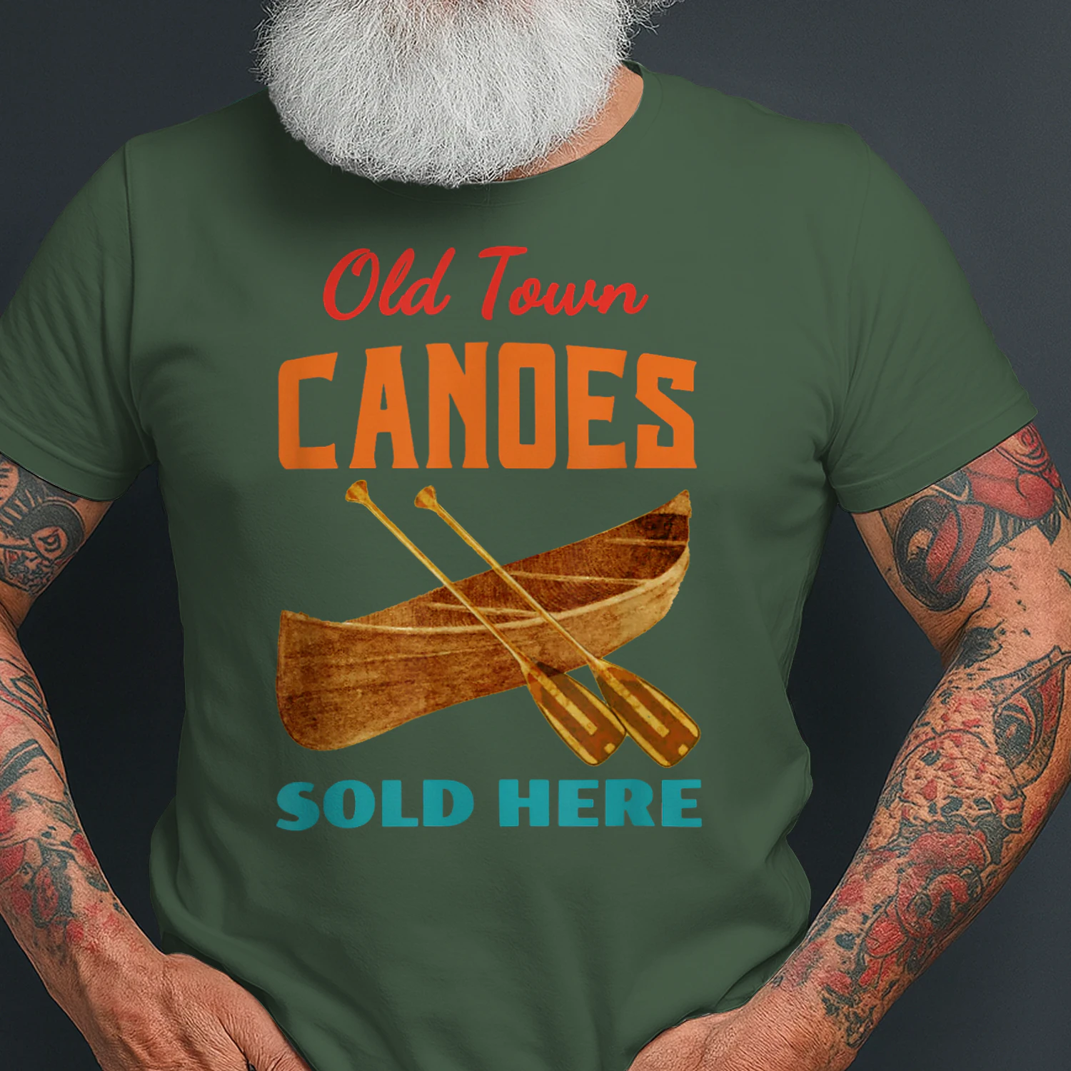 Old Town Canoes Sold Here Vintage Apparel Black