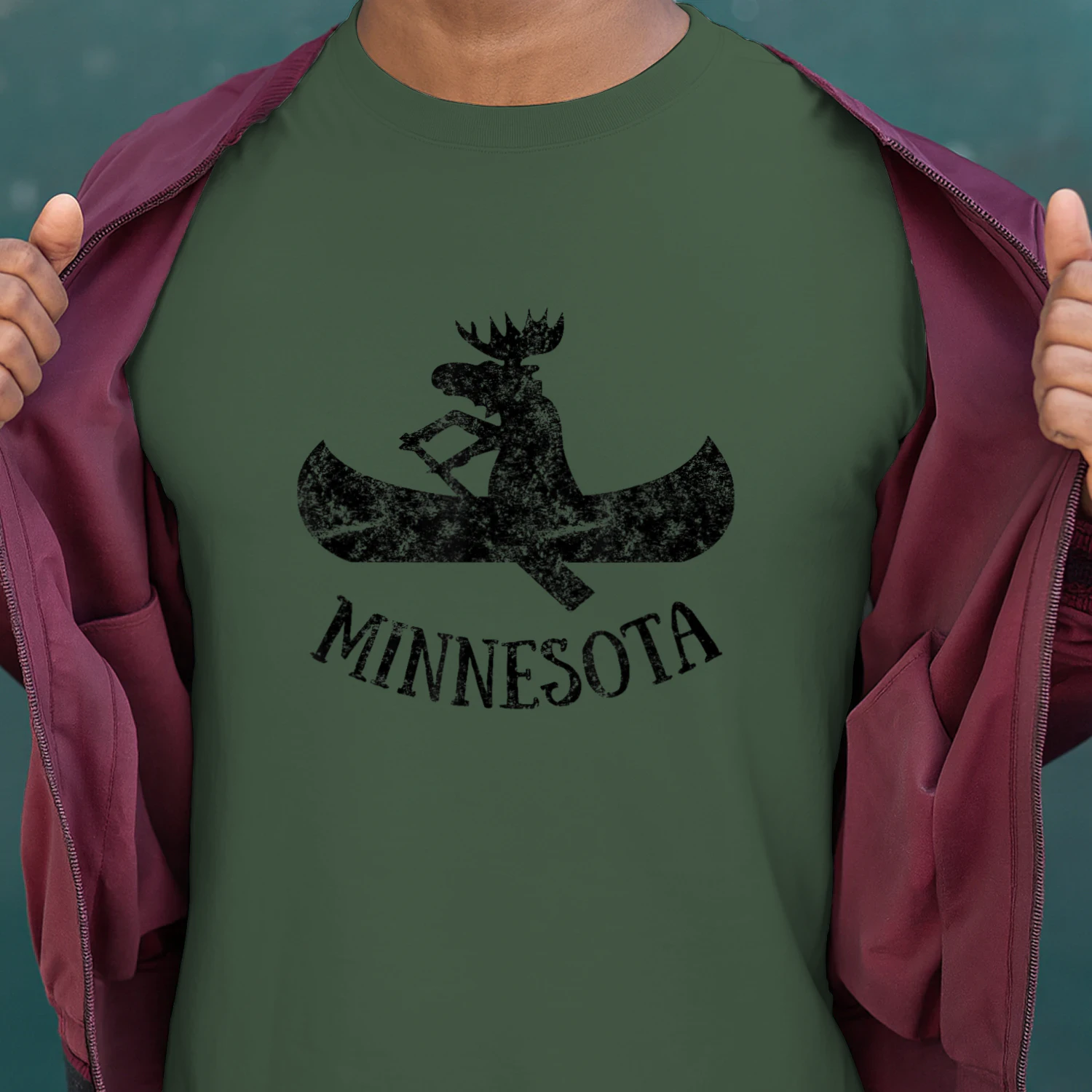 Minnesota Moose Shirt  Funny Moose Canoe Gift