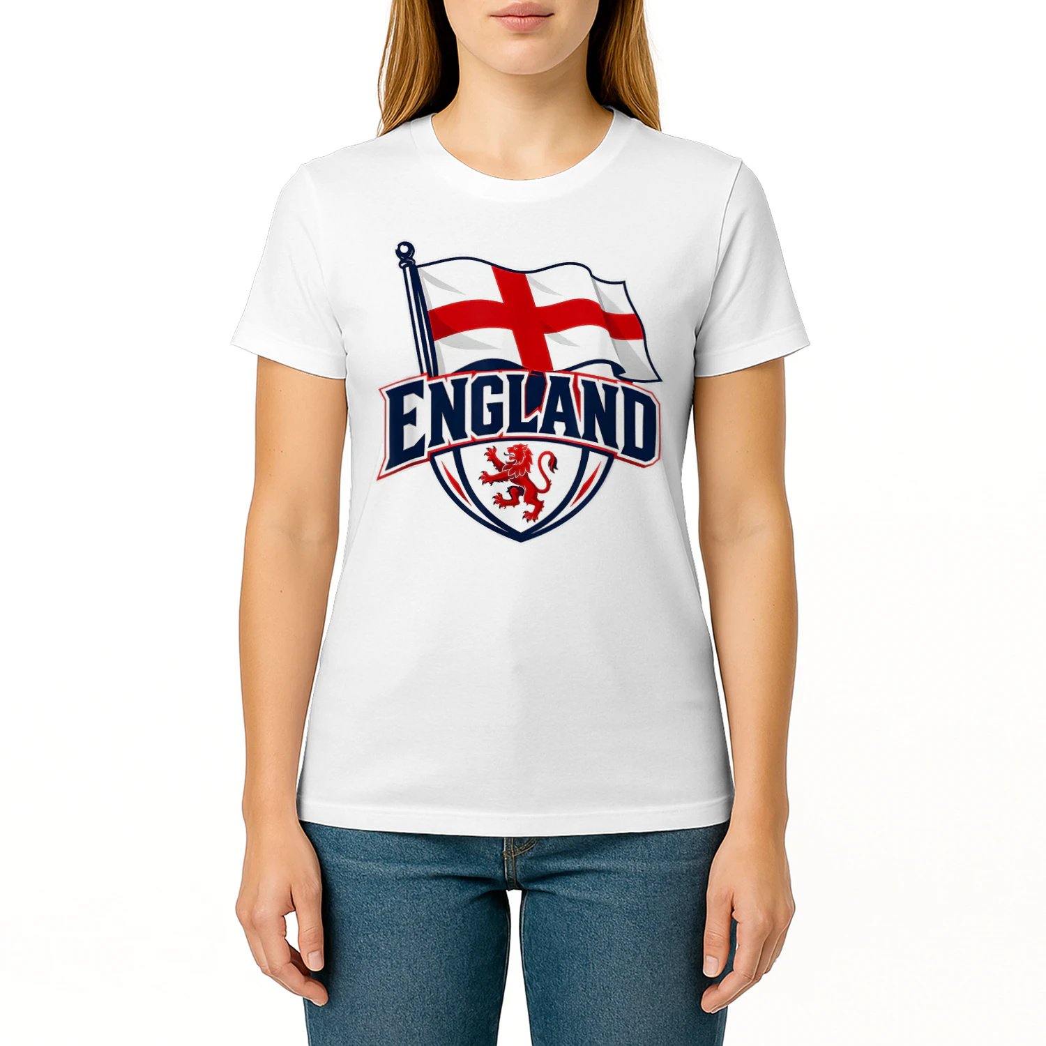 England Shirt with English Flag Outfit for Men