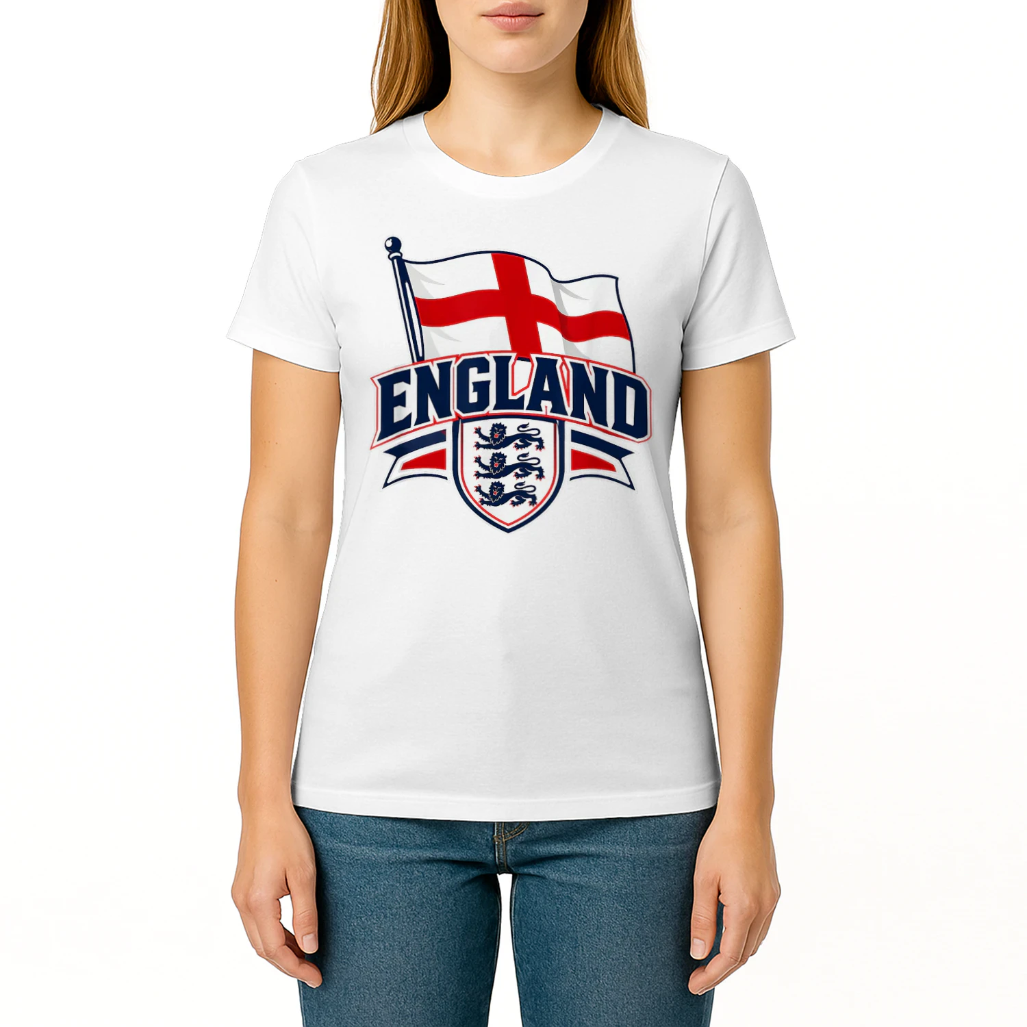 England Flag Vintage T-Shirts for Men Women Kids