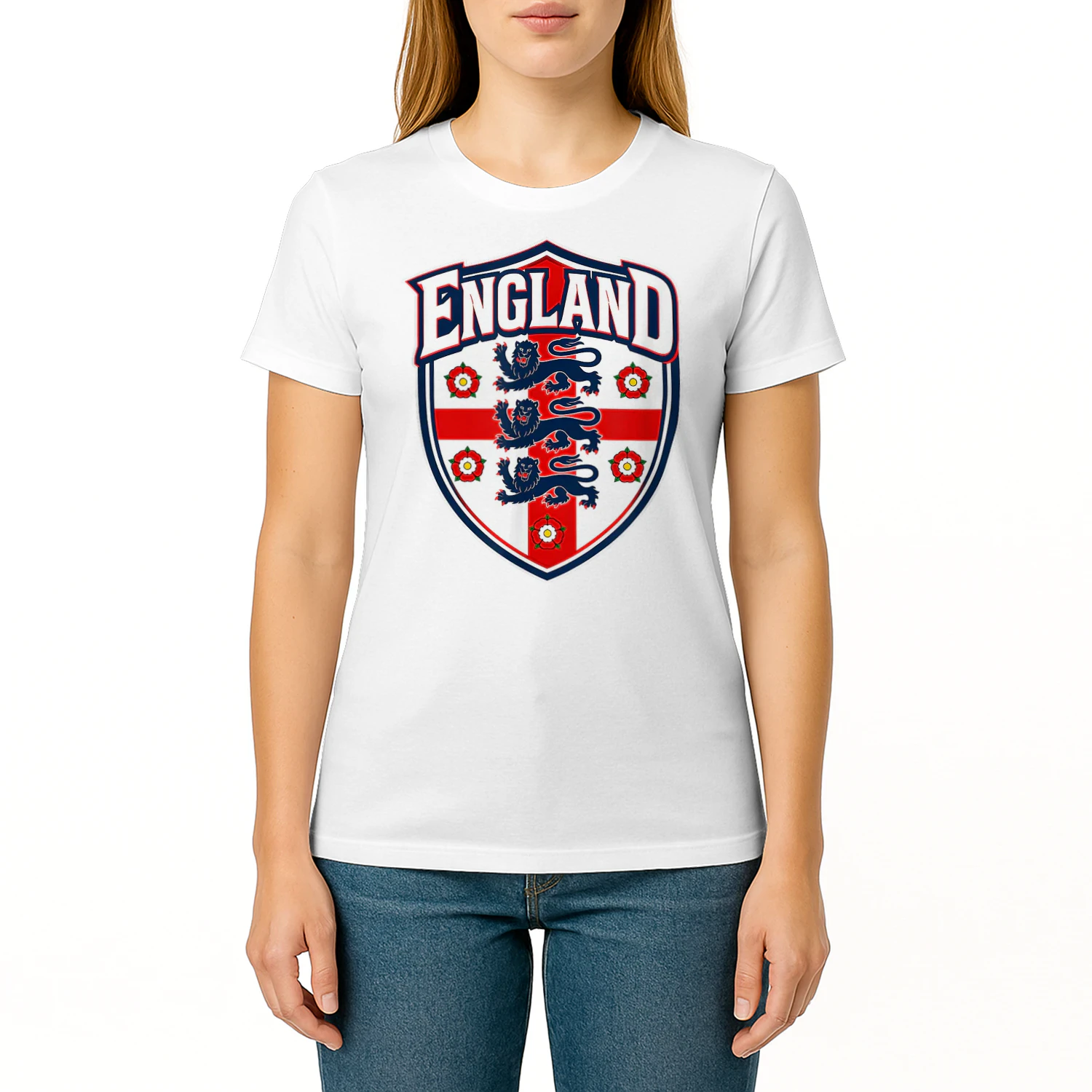 England Flag Vintage T-Shirts for Men Women Kids