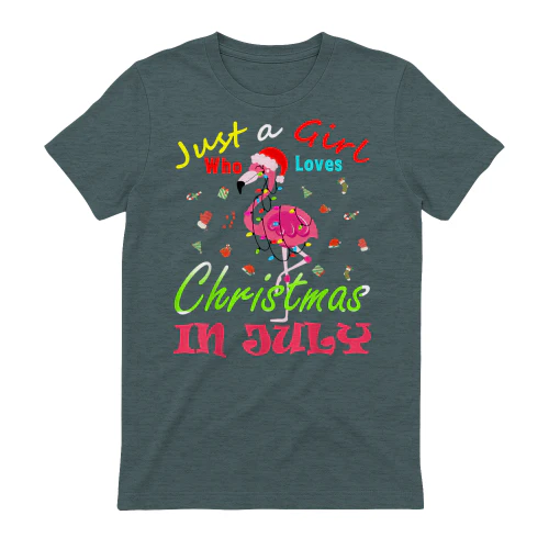 Just A Girl Who Loves Christmas In July Flamingo