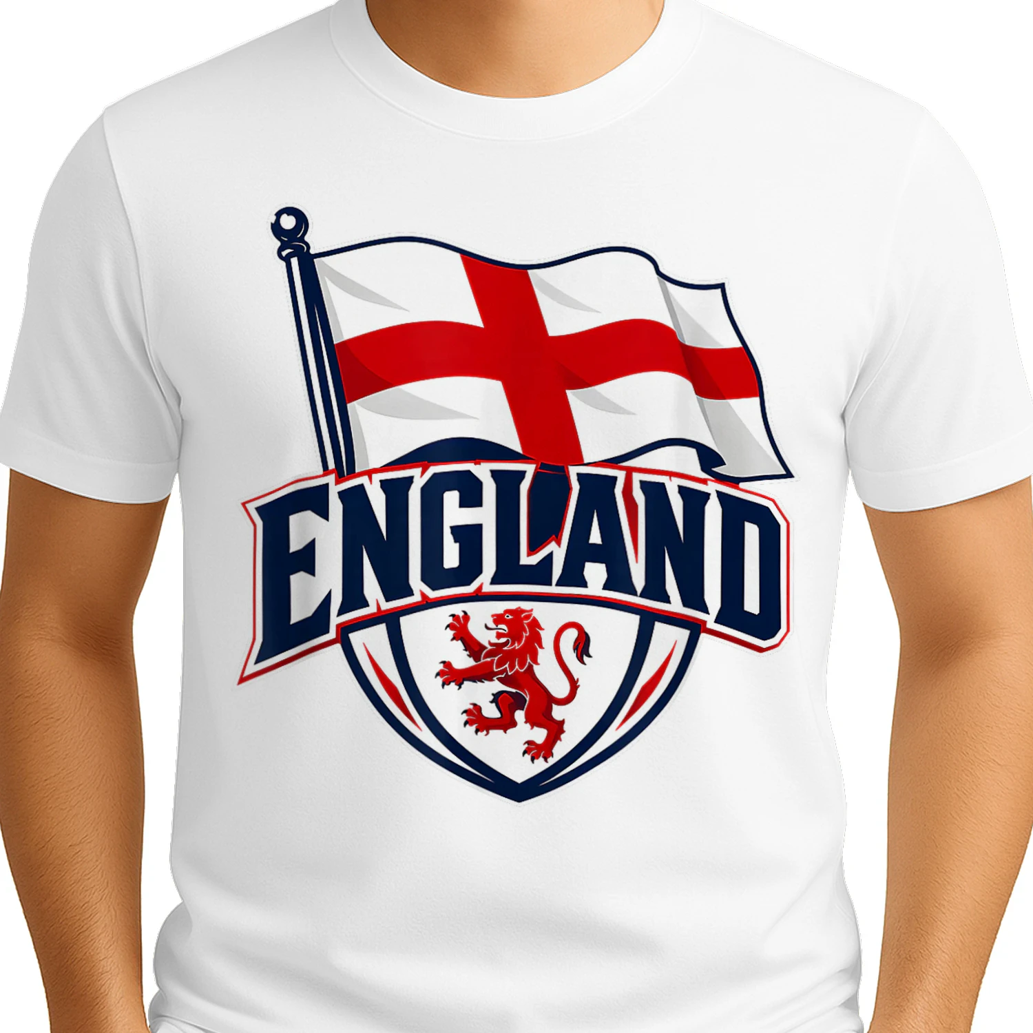 England Shirt with English Flag Outfit for Men