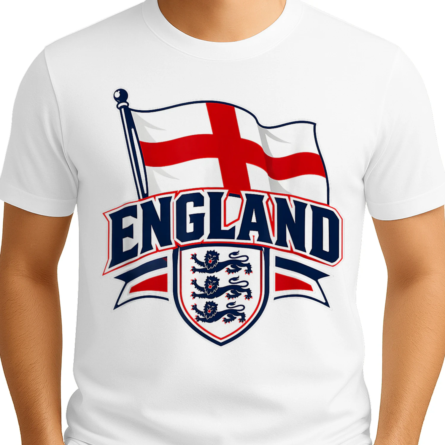 England Flag Vintage T-Shirts for Men Women Kids