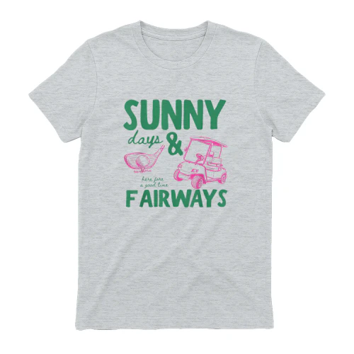 Summer Vacation Sunny Days and Fairways Golf Lover Funny