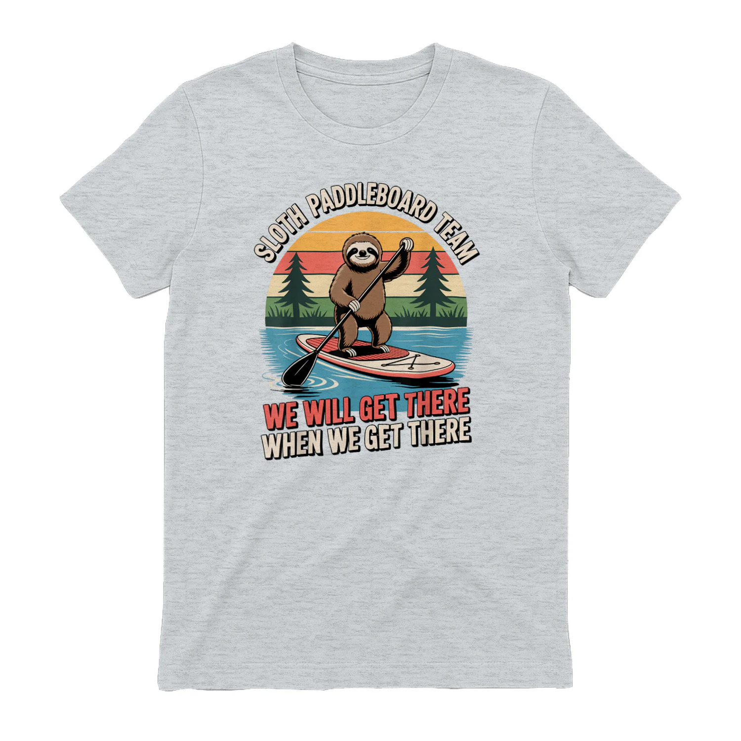 Funny Paddleboarding Art for Men Women SUP Paddle