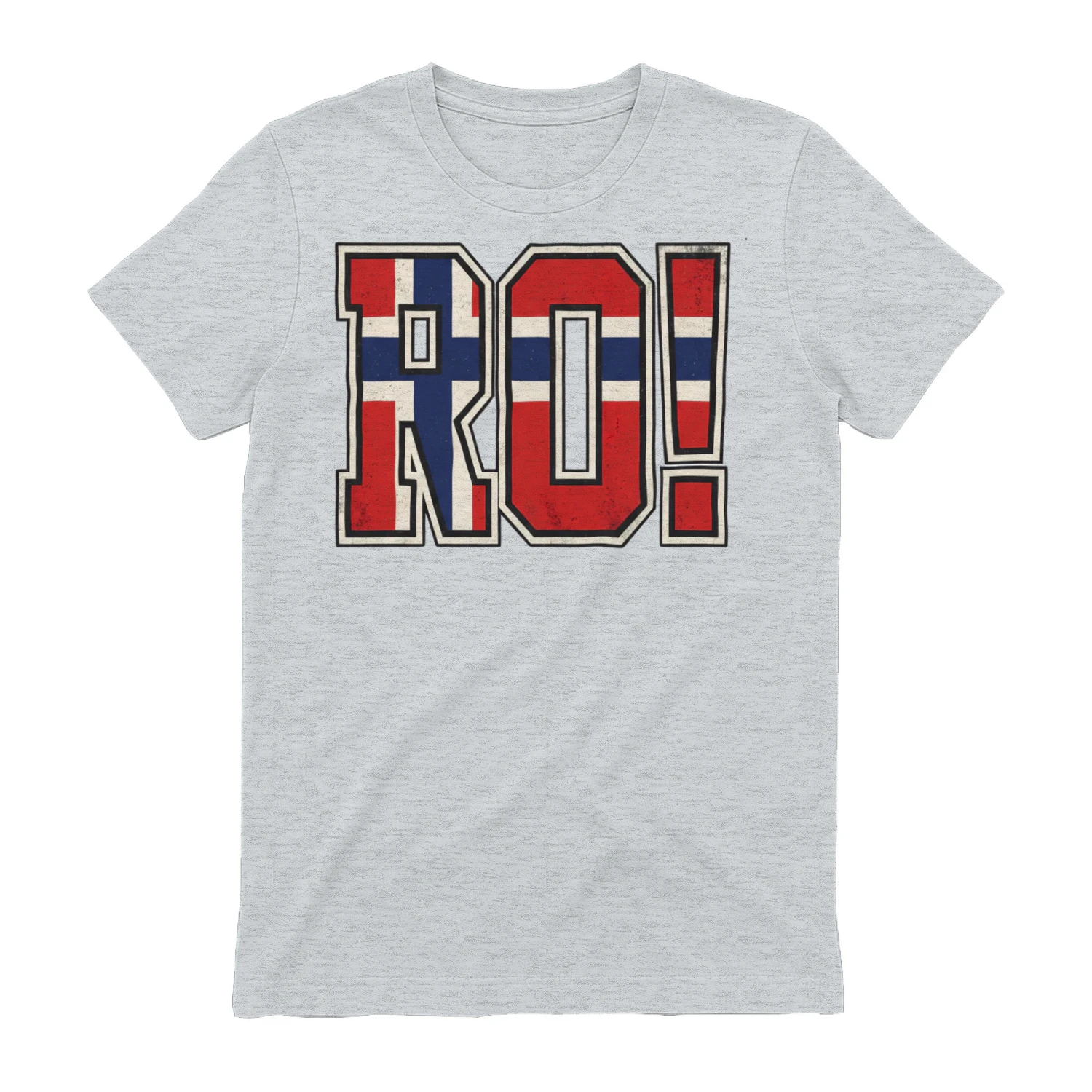 Norwegian Flag Letters Soccer Match Fan