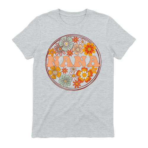 Groovy Nana Retro Flowers Women Mother's Day Grandma