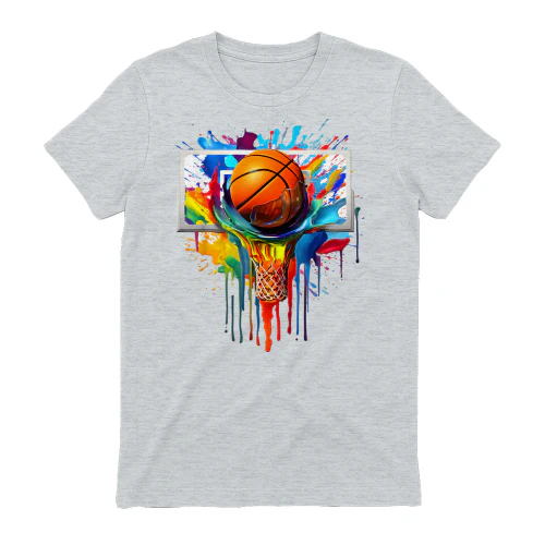Colorful Basketball Tie Dye Color Splash Hoop Net Slam Dunk
