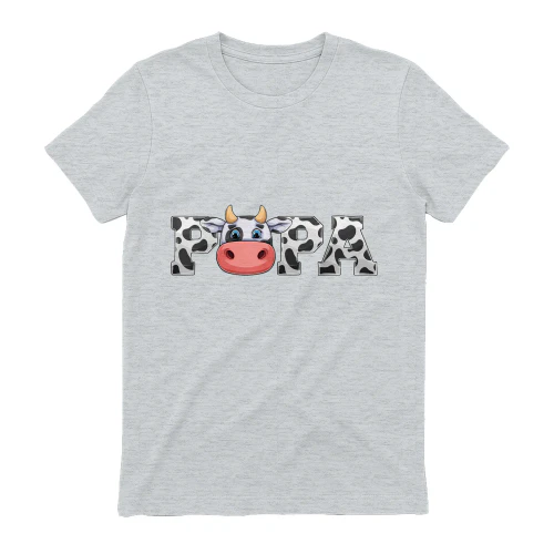 Papa Cow Print Cowboy Animal Pattern Farmer Cow Father Papa
