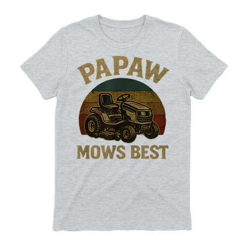 Papaw Mows Best Funny Retro Lawn Mowing