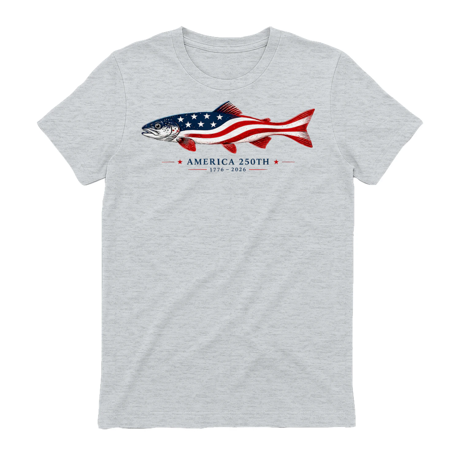 America 250th 1776 2026 USA Flag Fishing Patriotic