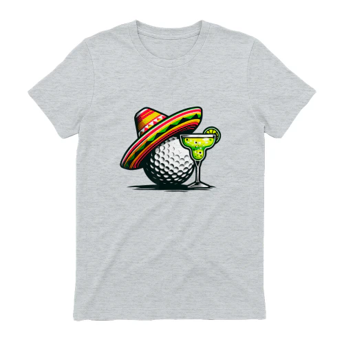 Cinco de Mayo Golf Ball with Sombrero and Margarita Golfer
