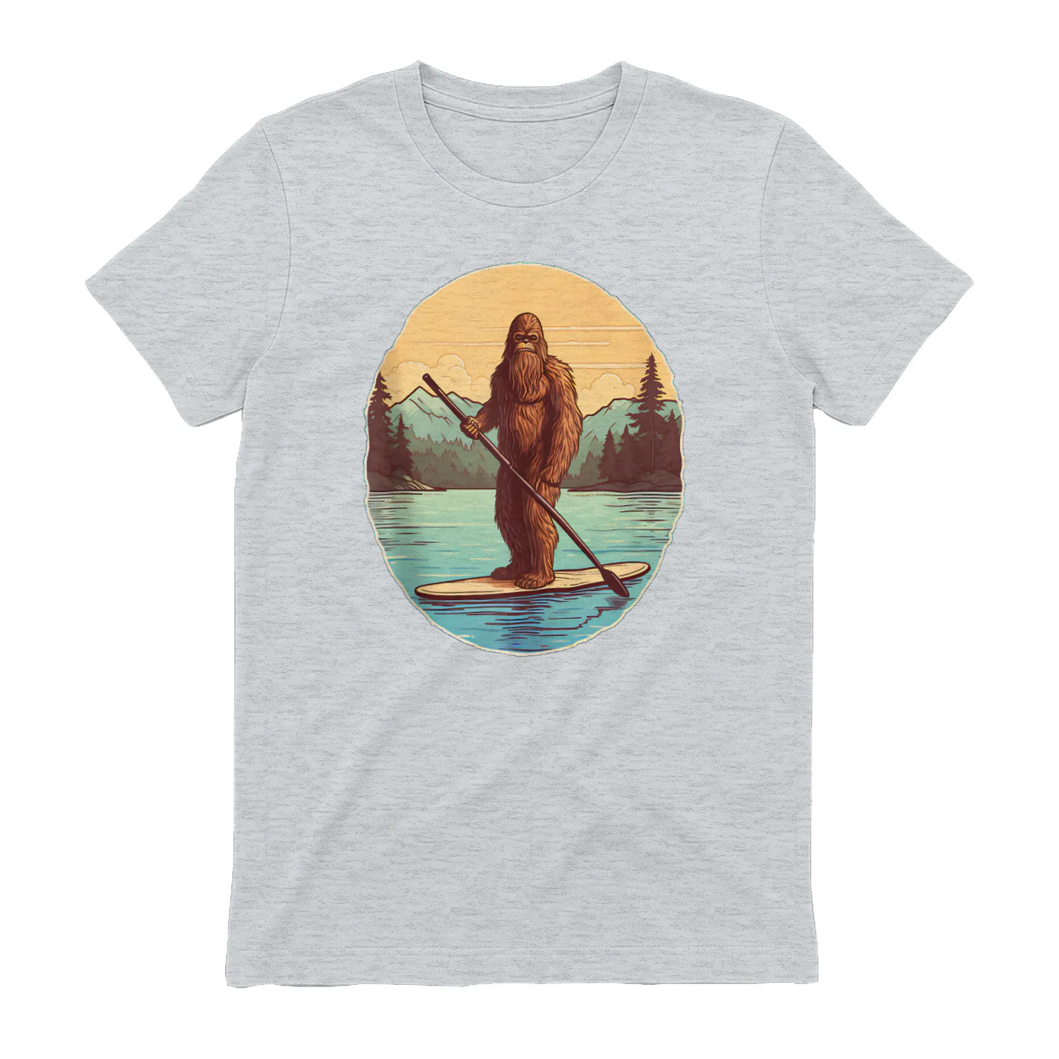 Funny Paddleboarding Bigfoot Paddleboard SUP