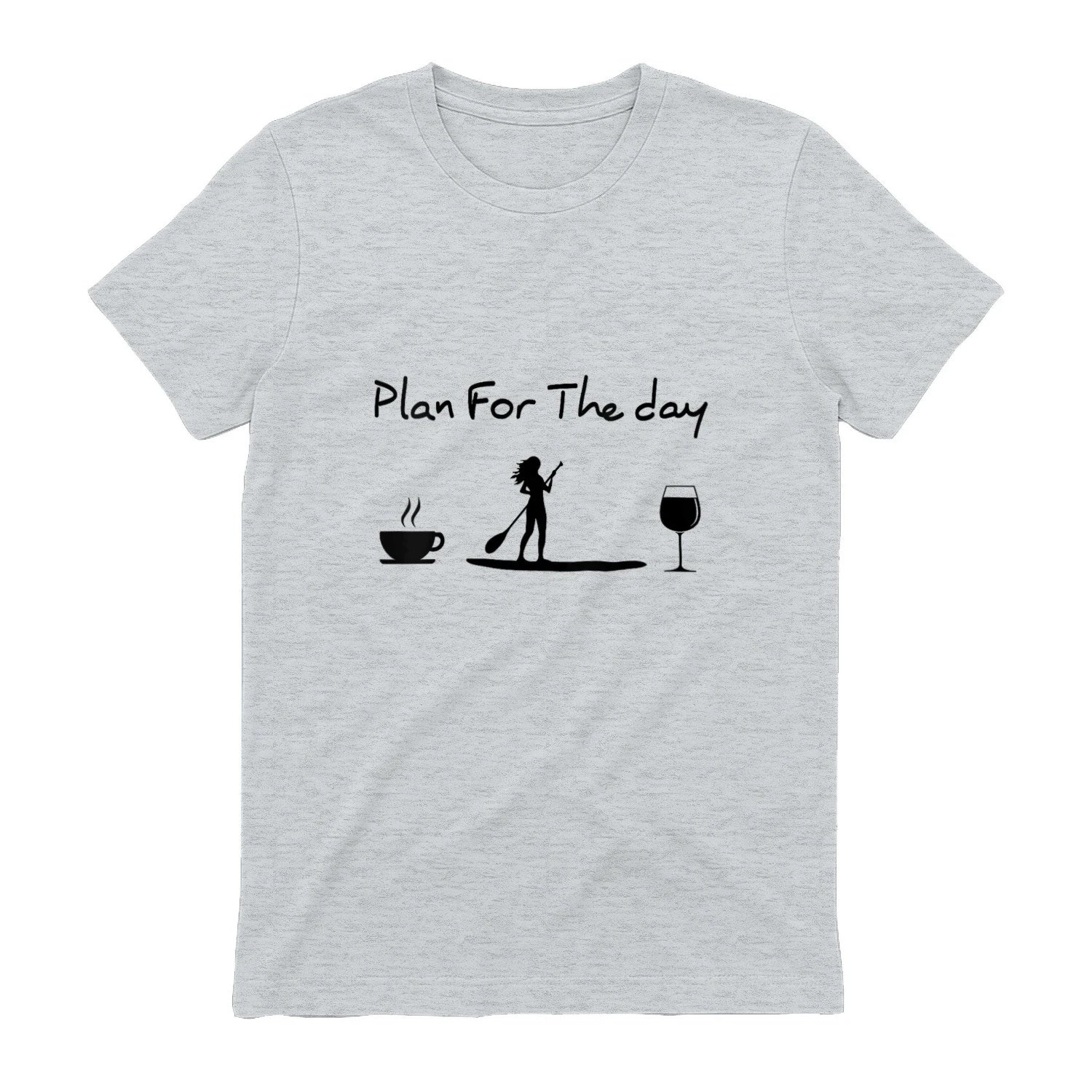 Womens Plan For The Day Coffee Paddleboard Wine