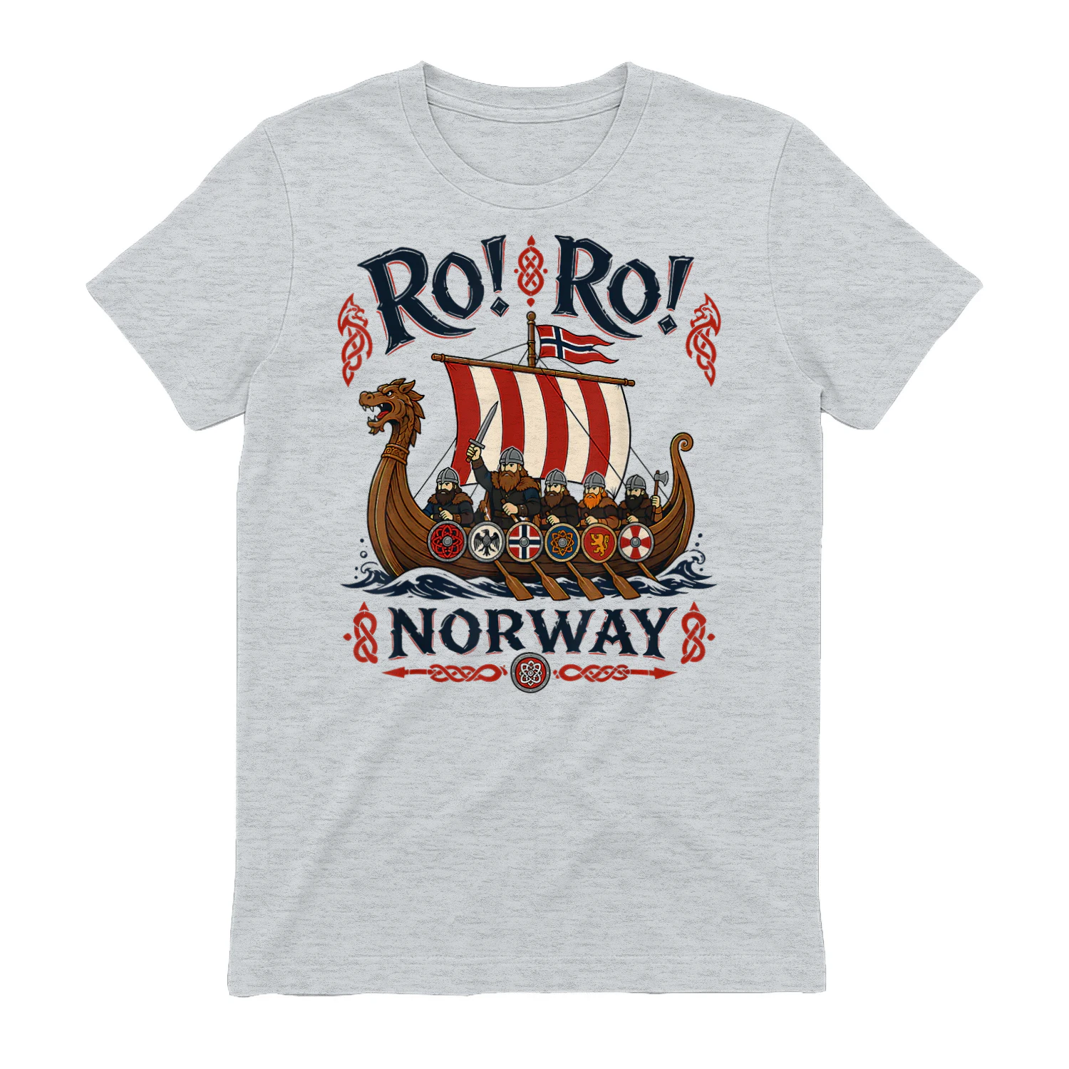 Row Norway Viking Ship Funny Norwegian Saying