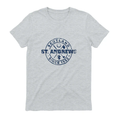 St Andrews Scotland Golf 1552 Navy Imprint Distressed