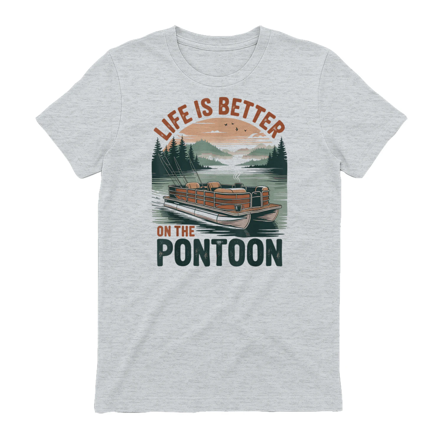 Vintage Pontoon Captain Pontoon Boat Vacation Summer Boating