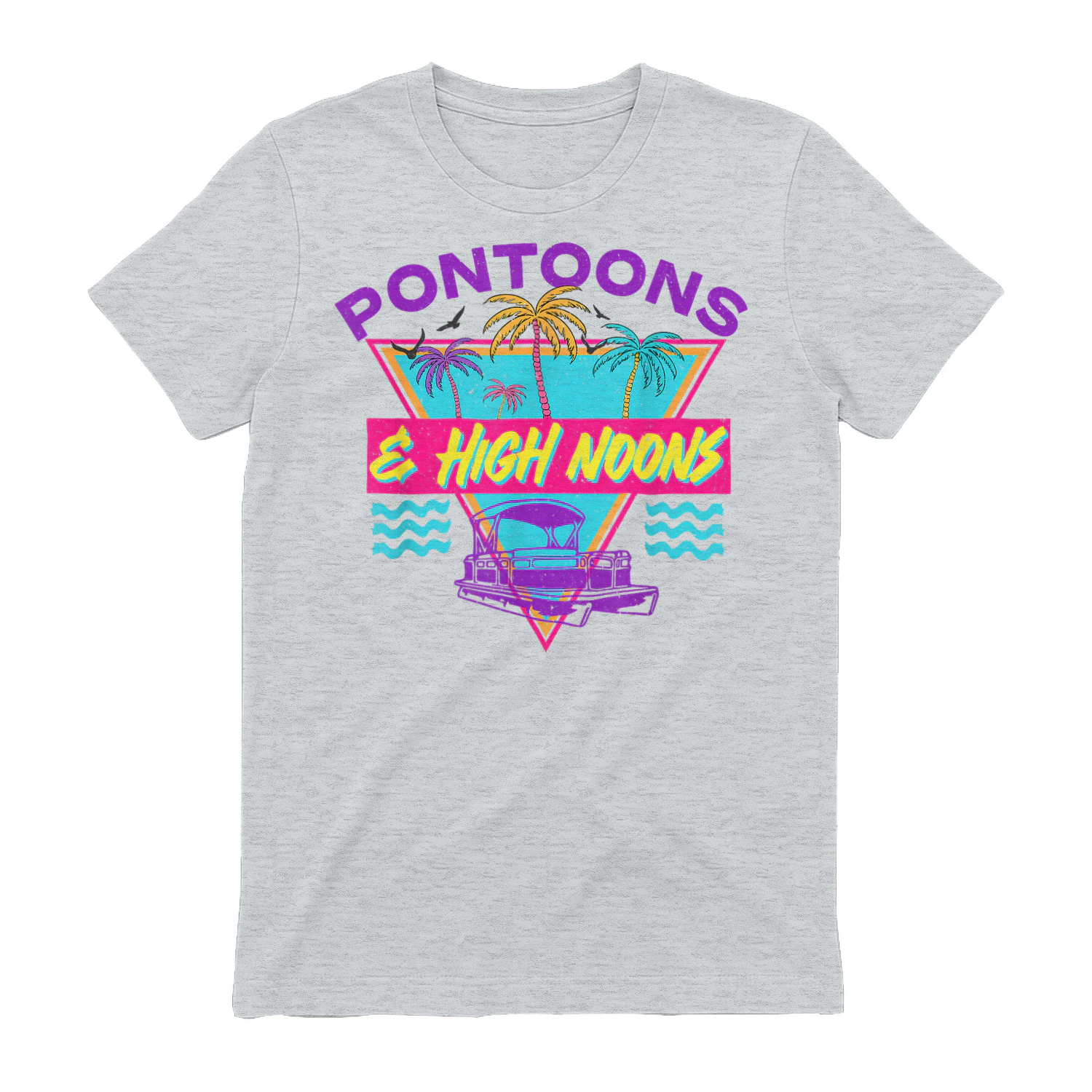 Pontoons And High Noons Trendy Summer Retro Pontoon Boat