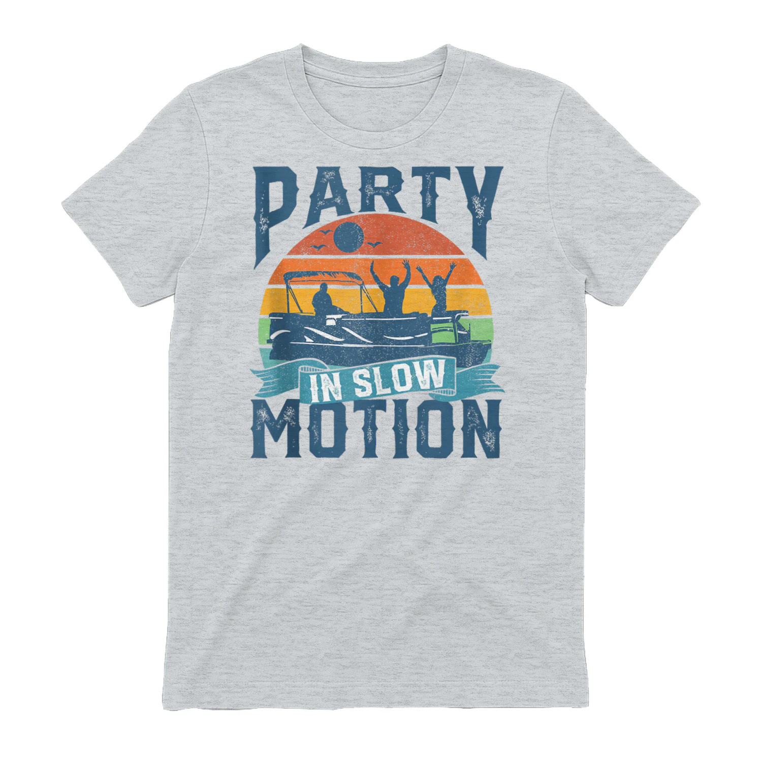 Party In Slow Motion Pontoon Lake Pontooning Boating Gift Tank