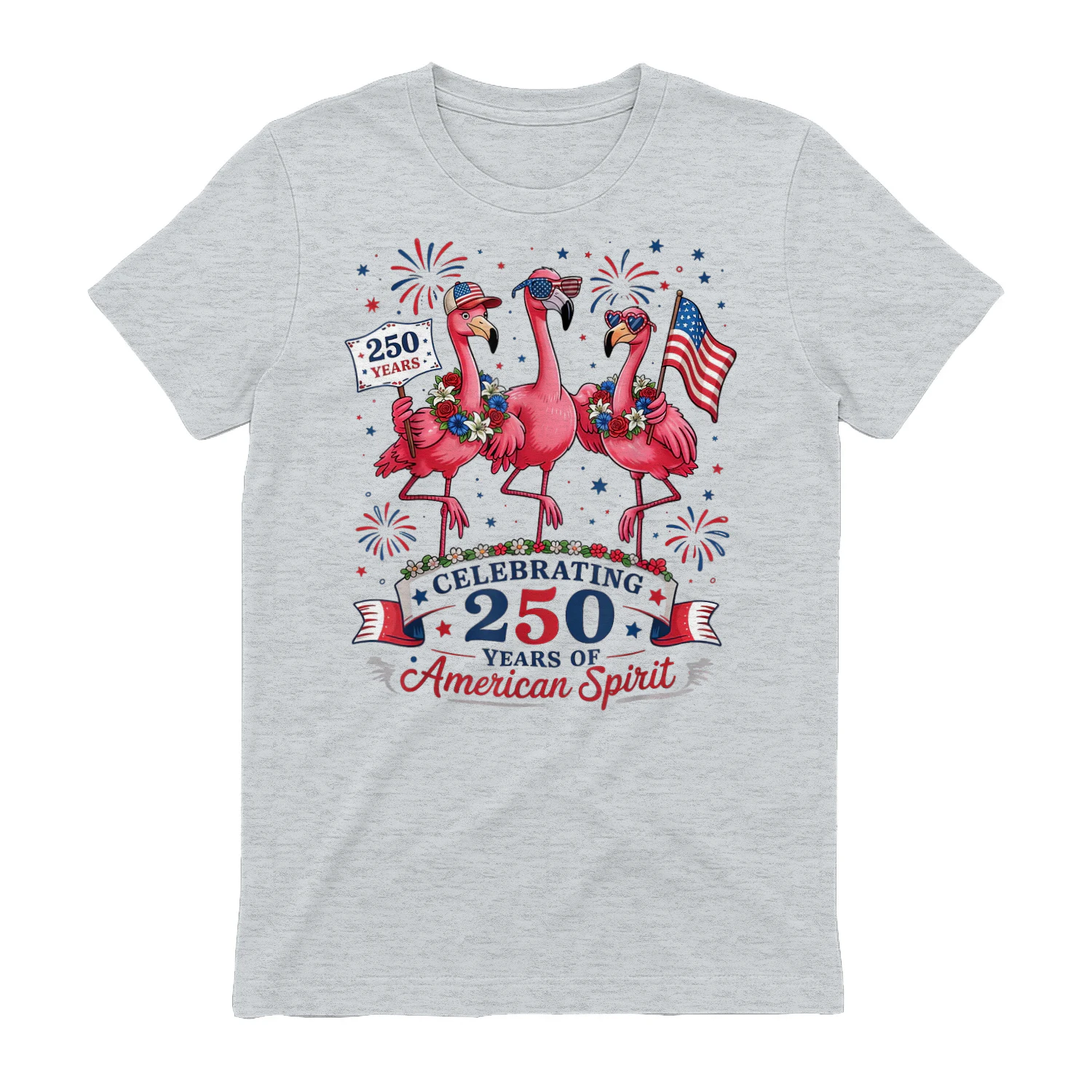 Patriotic Flamingo 250 Years American Spirit