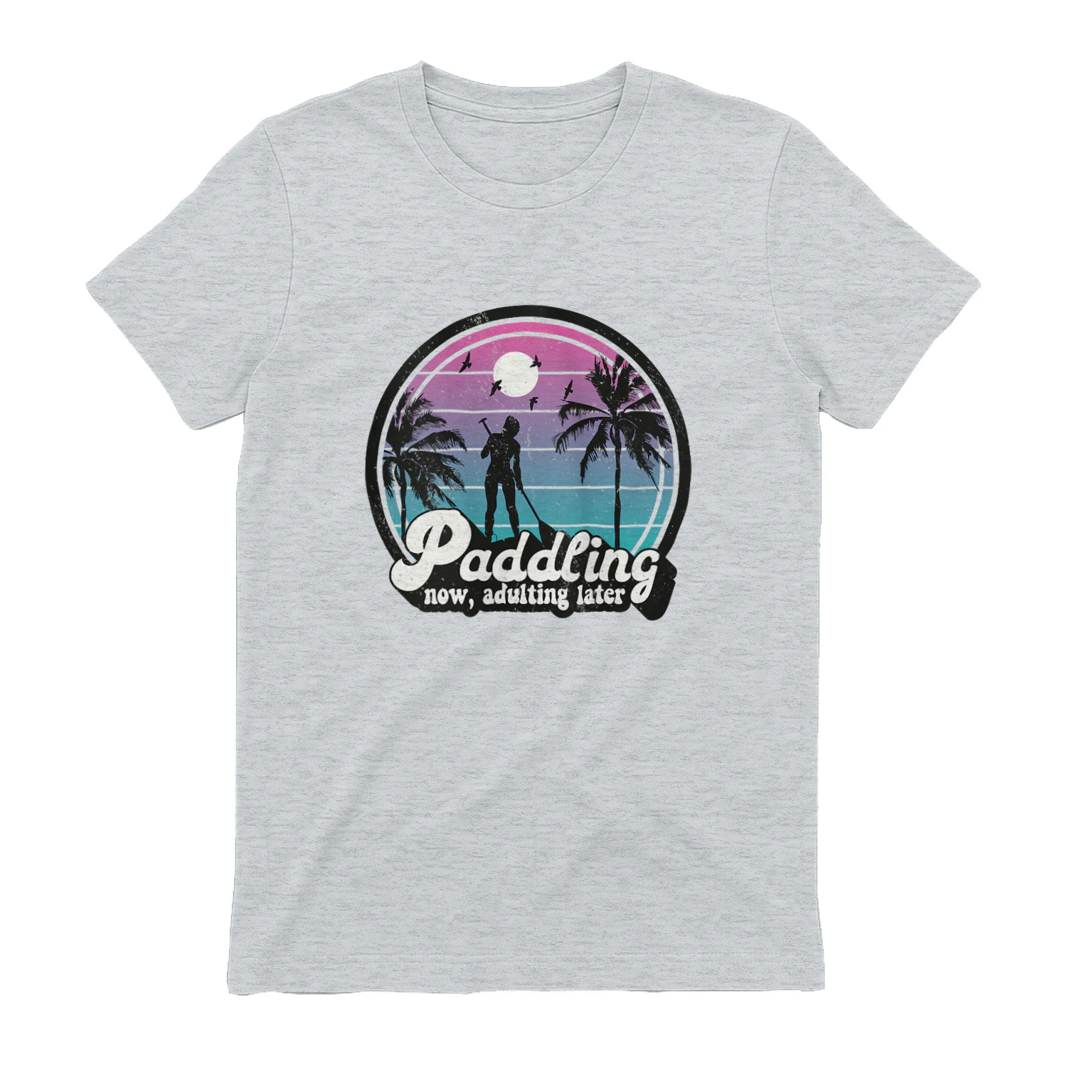 Womens Stand-Up Paddleboarding Retro SUP Mom