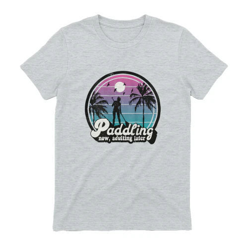 Womens Stand-Up Paddleboarding Retro SUP Mom